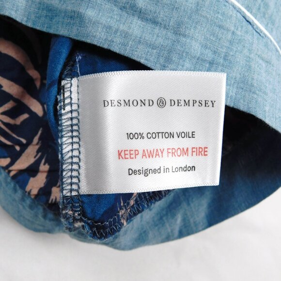 Desmond & Dempsey Cotton Voile Pajama Shorts – Size S – Tropical Toucan Print - Picture 9 of 9